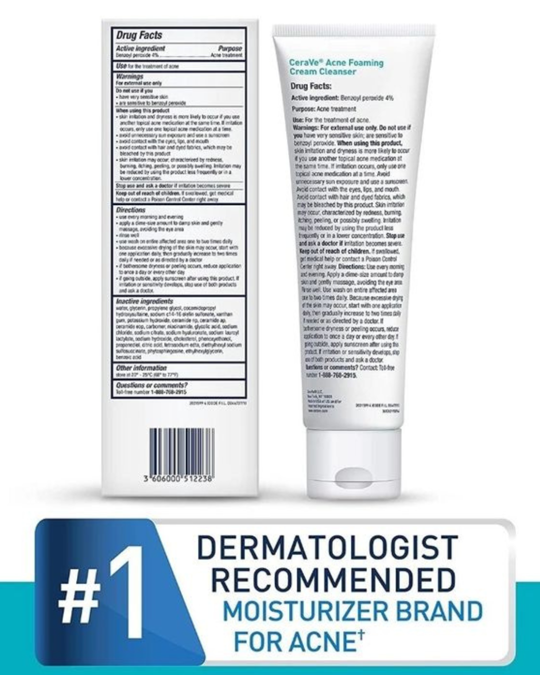 CeraVe Acne Foaming Cream Cleanser