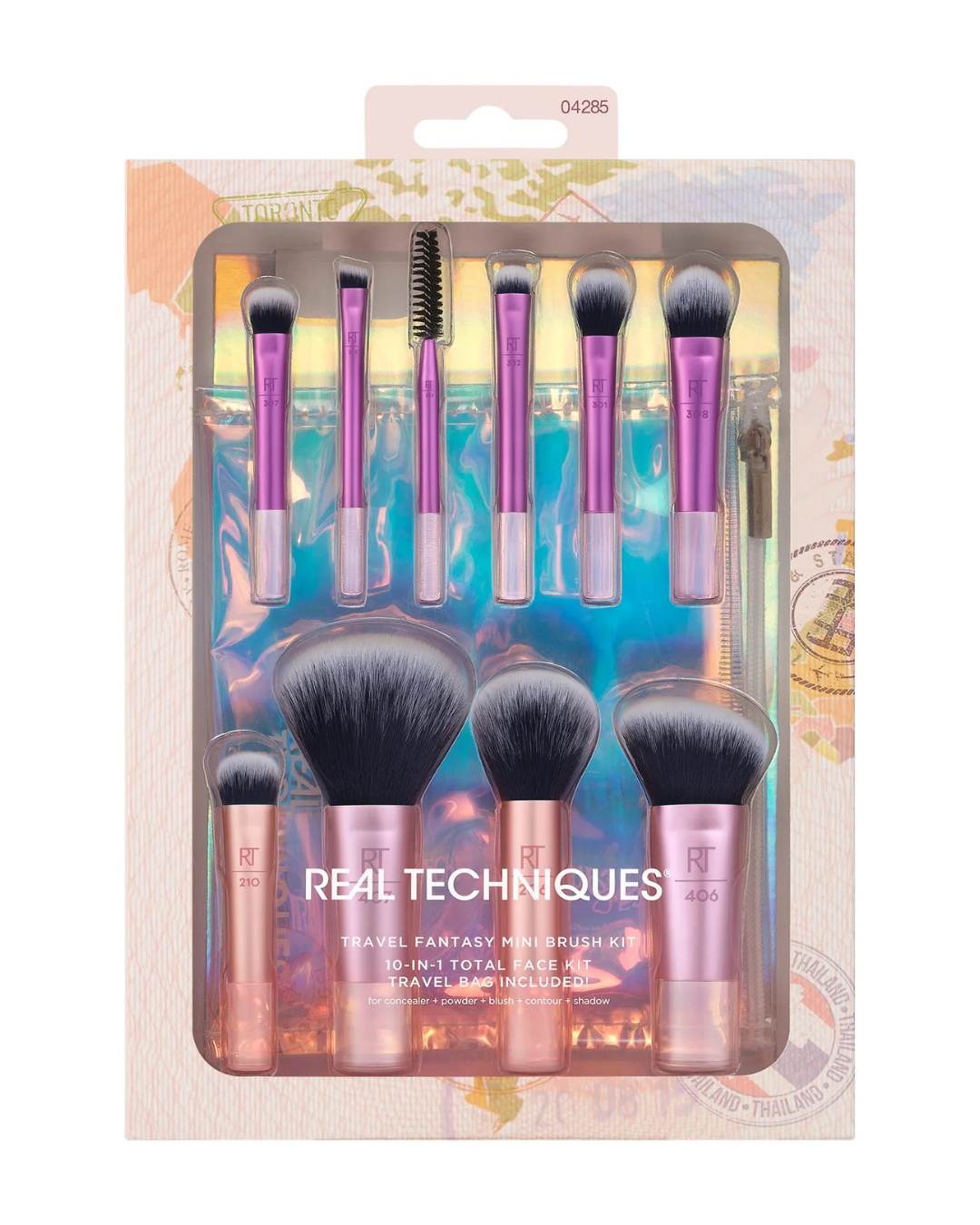 Real Techniques Travel Fantasy Mini Brush Set 10Pcs