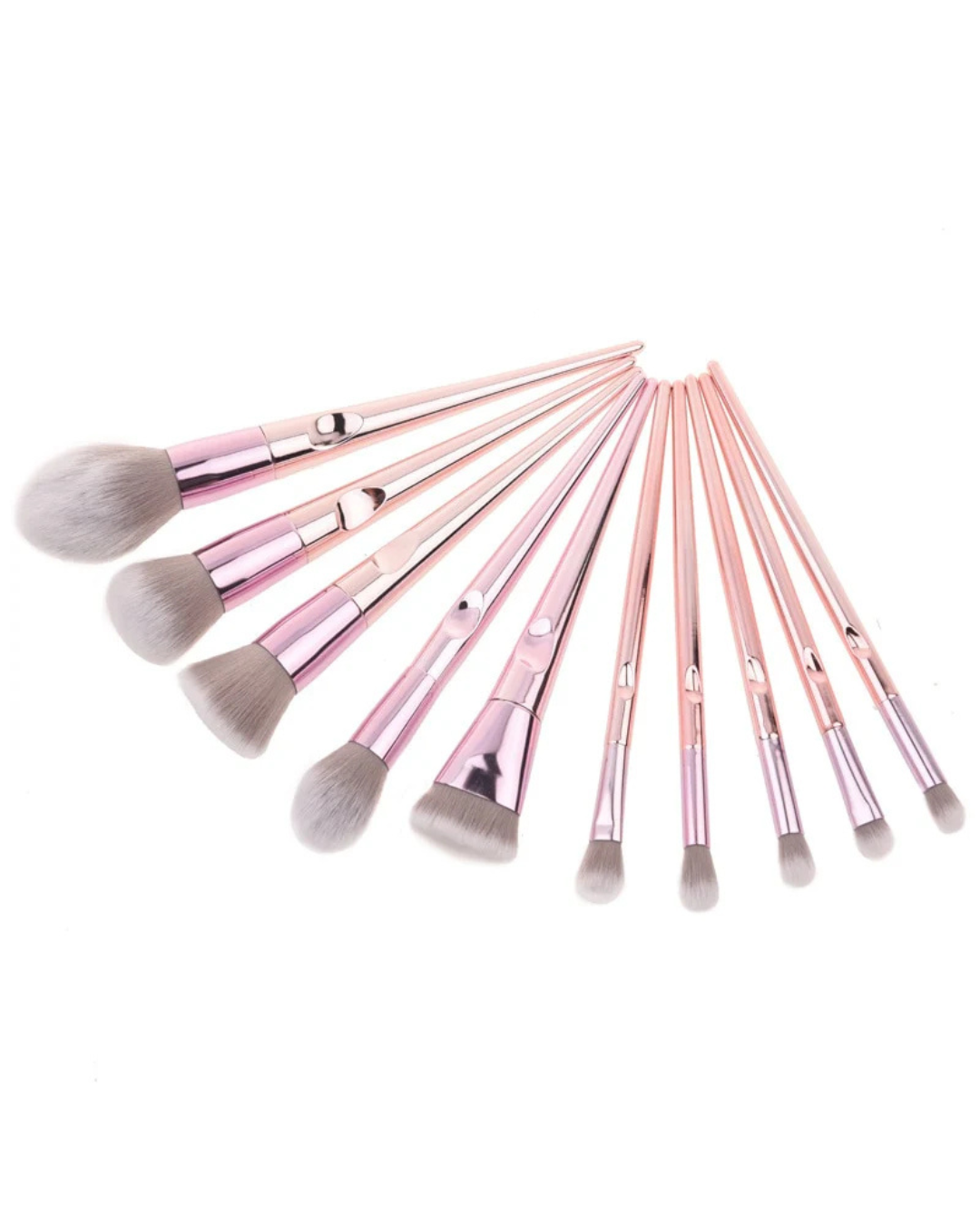 O TWO O Chrome Brushes Set 10Pcs