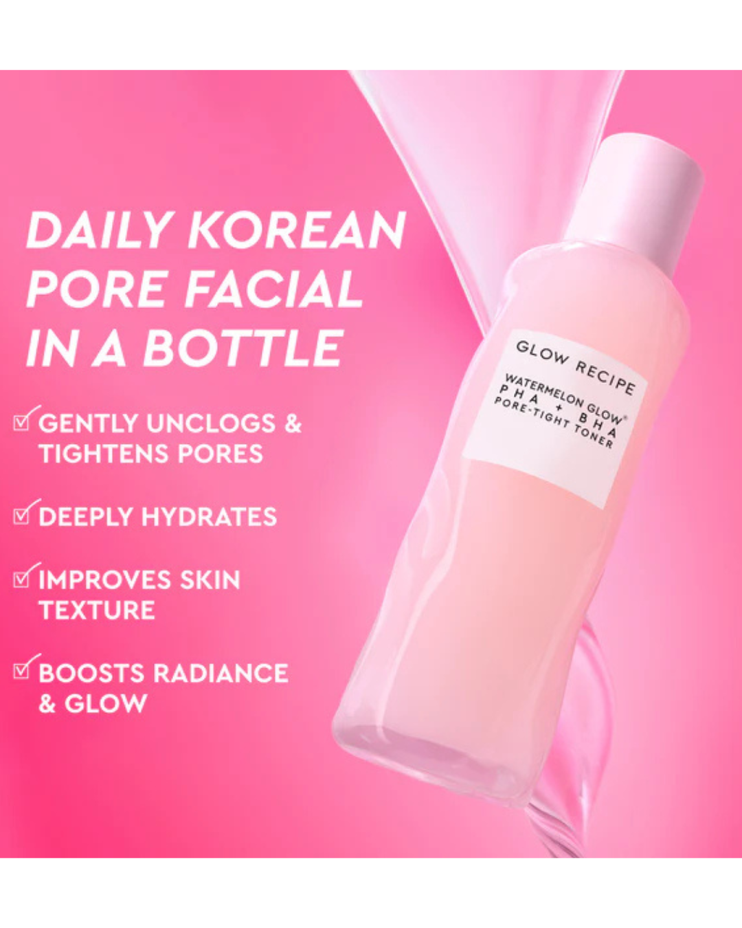 GLOW RECIPE Watermelon Glow PHA+BHA Pore-Tight Toner