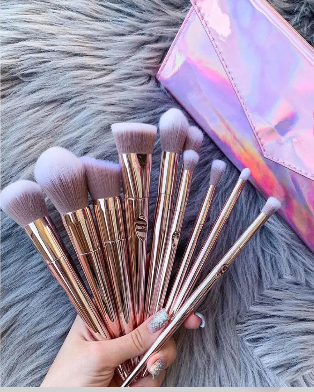 O TWO O Chrome Brushes Set 10Pcs