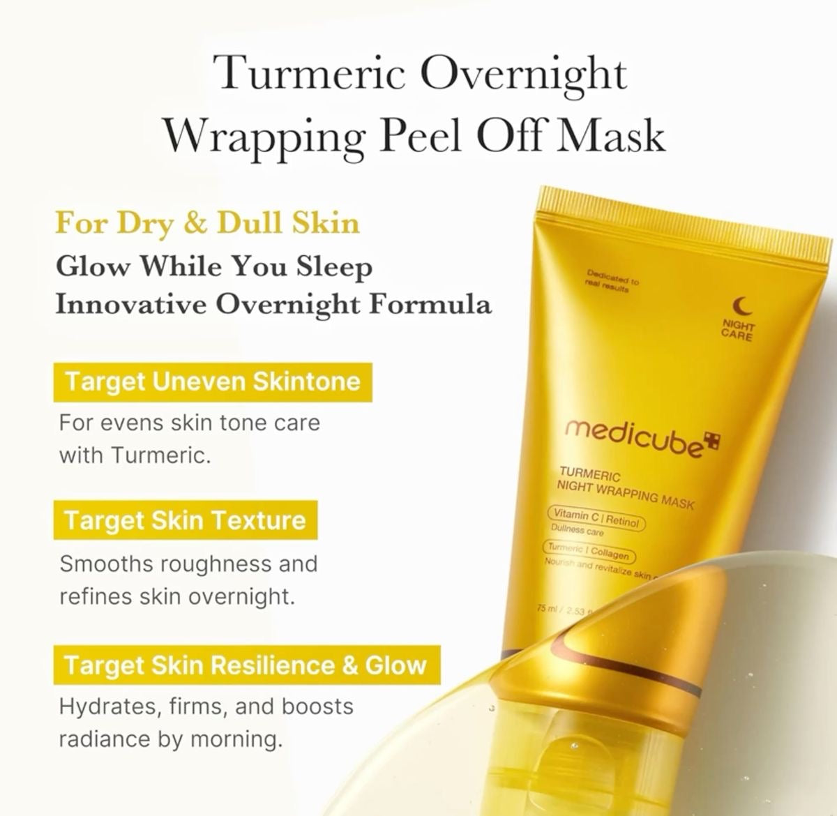 Medicube Kojic Acid Turmeric Overnight Wrapping Mask