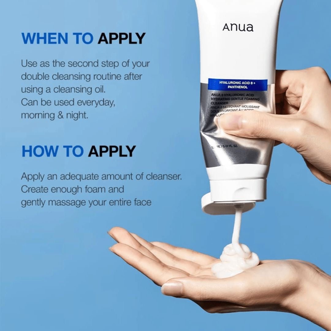 Anua Hyaluronic Acid Hydrating Gentle Foaming Cleanser