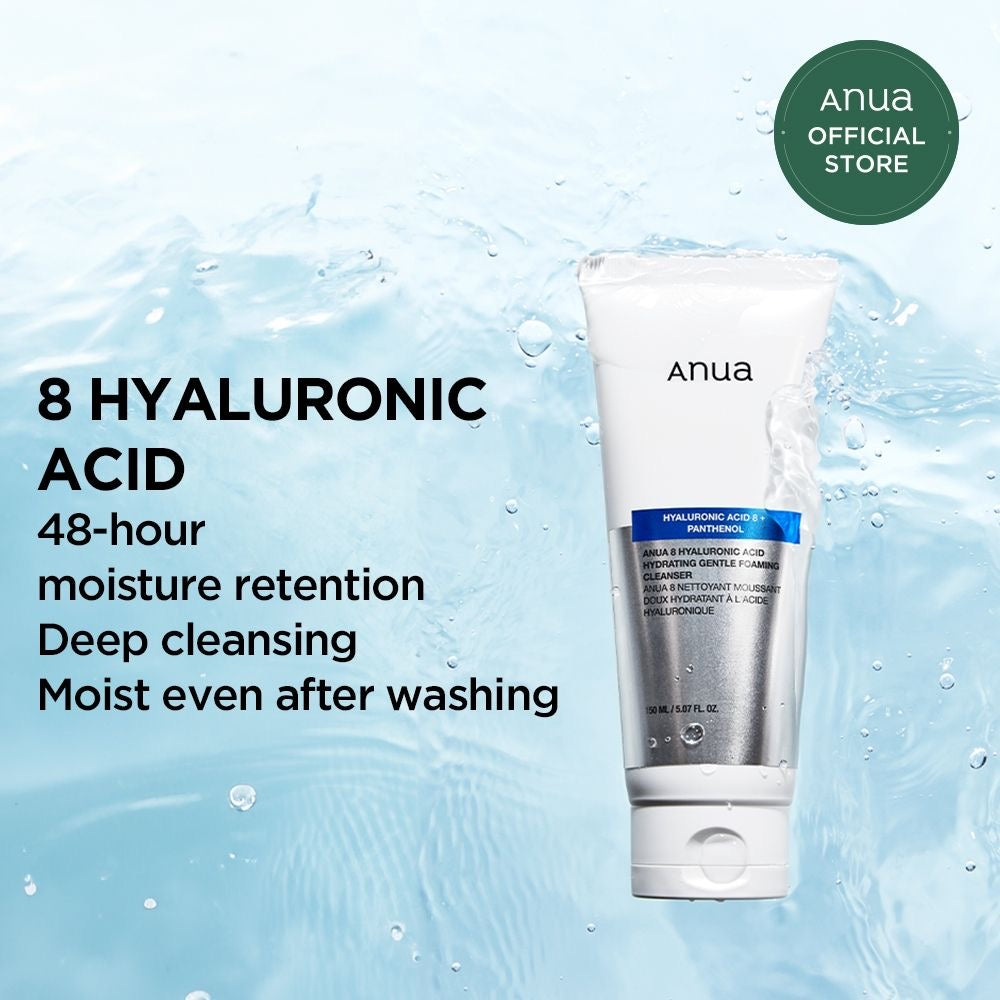 Anua Hyaluronic Acid Hydrating Gentle Foaming Cleanser