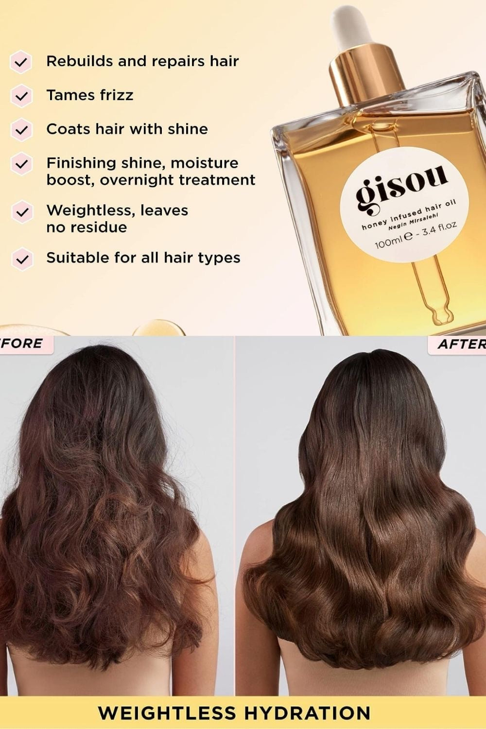 GISOU HONEY INFUSED HAIR OIL (20ML)