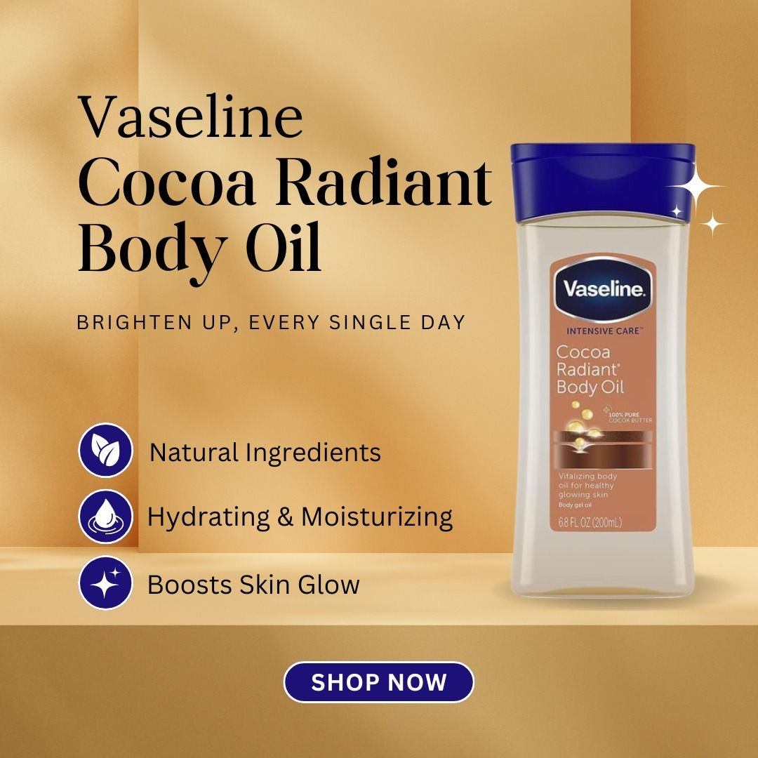 VASELINE COCOA RADIANT BODY OIL (200 ML)