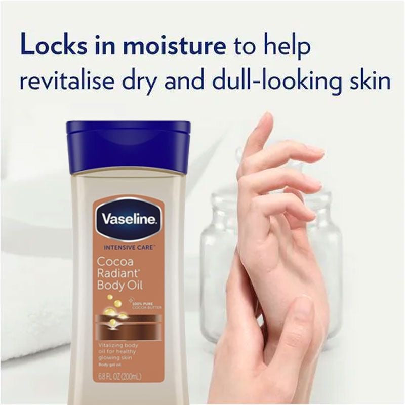 VASELINE COCOA RADIANT BODY OIL (200 ML)