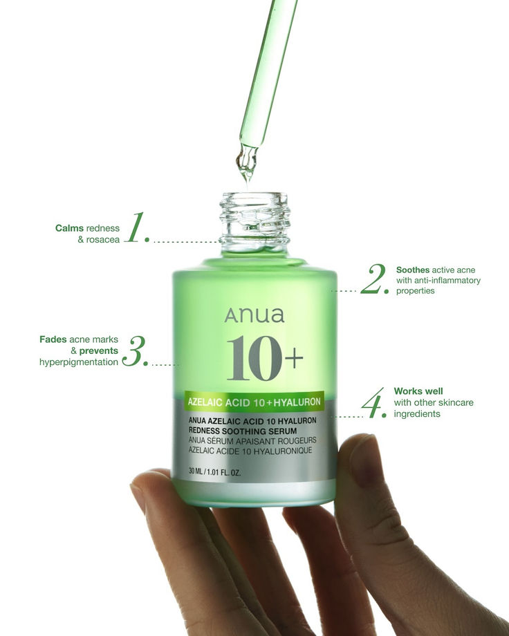 Anua Azelaic 10 Hyaluron Redness Soothing Serum