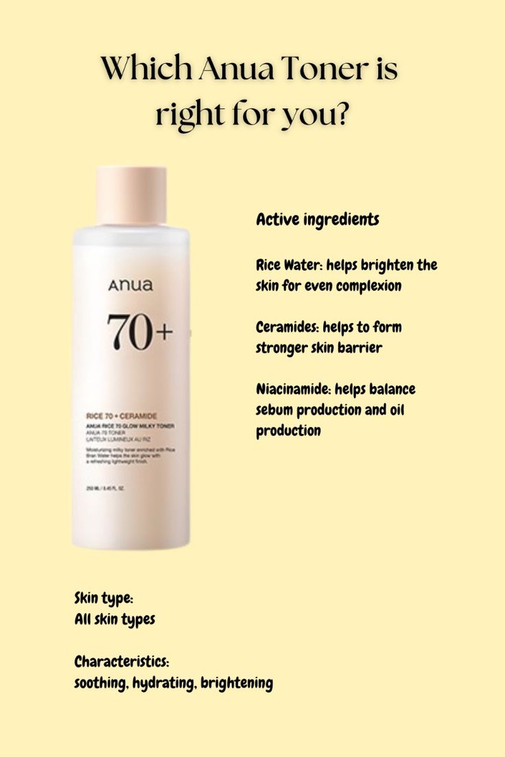 Anua Rice 70 Glow Milky Toner