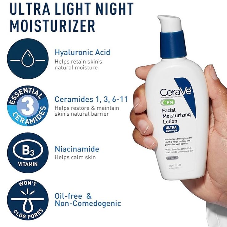 CeraVe PM Facial Moisturizing Lotion