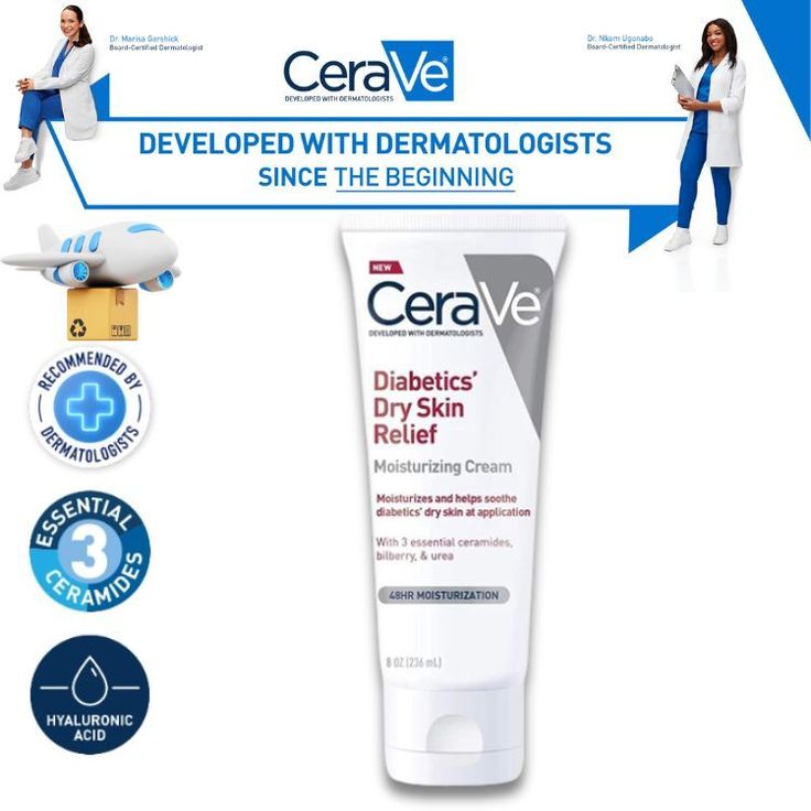 CeraVe Diabetics Dry Skin Relief Moisturizing Cream
